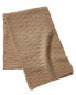 Hannah Rose Tree Bark Stitch Cashmere Scarf Women's Brown