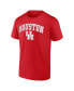 Фото #2 товара Men's Red Houston Cougars Campus T-shirt
