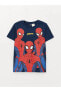 Lcw Kids Bisiklet Yaka Spiderman Baskılı Kısa Kollu Erkek Çocuk Tişört