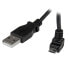 Фото #2 товара StarTech.com 2m Micro USB Cable - A to Up Angle Micro B - 2 m - USB A - Micro-USB B - USB 2.0 - Male/Male - Black