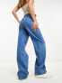 River Island 90s straight jean in midwash blue