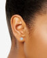 ფოტო #5 პროდუქტის Certified Lab Grown Diamond Halo Stud Earrings (3 ct. t.w.) in 14k Gold