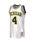 Фото #3 товара Men's Chris Webber White Michigan Wolverines Authentic Jersey