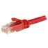 Фото #2 товара StarTech.com 3m CAT6 Ethernet Cable - Red CAT 6 Gigabit Ethernet Wire -650MHz 100W PoE RJ45 UTP Network/Patch Cord Snagless w/Strain Relief Fluke Tested/Wiring is UL Certified/TIA - 3 m - Cat6 - U/UTP (UTP) - RJ-45 - RJ-45