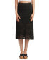 Фото #1 товара Juniors' Pull-On Open Stitch Midi Skirt