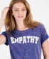 Juniors' Empathy Graphic T-Shirt