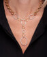 ფოტო #2 პროდუქტის Diamond Oval Link 20" Lariat Necklace (1 ct. t.w.) in 14k Gold-Plated Sterling Silver, Created for Macy's