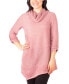 ფოტო #1 პროდუქტის Petite Cowlneck V-Hem Sweater