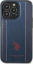 US POLO Etui US Polo do iPhone 14 Pro 6,1" granatowy/navy blue Leather Stitch - фото #3