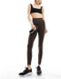 Фото #8 товара Nike Training One Dri-Fit high rise 7/8th leggings in baroque brown