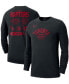 Фото #1 товара Men's Black Toronto Raptors 75th Anniversary Courtside Element Long Sleeve T-shirt