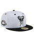 Фото #1 товара Men's White Inter Miami CF Throwback Mesh 59FIFTY Fitted Hat