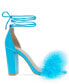 ფოტო #2 პროდუქტის Women's Biny Faux Feathers Sandal