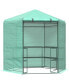 Фото #1 товара 7.4' Portable Hexagonal Walk In Greenhouse 3-Tier Shelves Gardening