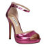 Фото #2 товара Nina Famia Platform Metallic Pumps Womens Pink Dress Sandals FAMIA-673