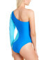 Фото #2 товара Sports Illustrated Swim One-Shoulder One-Piece Women's Blue Xs