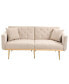 Velvet Sofa, Accent Sofa .Loveseat Sofa With Metal Feet