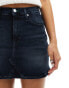 Фото #5 товара Tommy Jeans Izzie denim mini skirt in dark wash