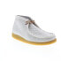 Фото #4 товара Clarks Wallabee Boot 26159539 Mens Gray Canvas Lace Up Chukkas Boots