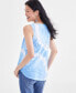 ფოტო #4 პროდუქტის Women's Printed V-Neck Tank Top, Created for Macy's