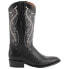 Фото #1 товара Ferrini Teju Lizard Round Toe Cowboy Mens Black Casual Boots 11111-04