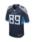 Фото #2 товара Men's Frank Wycheck Navy Tennessee Titans Game Retired Player Jersey