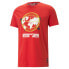 Puma Clear Out Graphic Crew Neck Short Sleeve T-Shirt Mens Red Casual Tops 53858