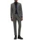Фото #6 товара Men's Slim-Fit Suit in Micro-Patterned Performance-Stretch Cloth