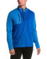 Фото #1 товара Callaway Aquapel Lightweight Mixed Media 1/4-Zip Pullover Men's Blue L