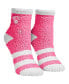 Women's Socks Pink Brooklyn Nets Fuzzy Crew Socks