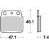 MOTO-MASTER Arctic Cat/Kawasaki/Suzuki 095221 Sintered Brake Pads - фото #2