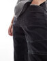 Фото #3 товара DTT stretch slim fit contrast panel jeans in washed black