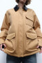 Фото #3 товара Комбинированная стеганая куртка ZARA