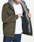 Men’s Sherpa Lined Two Pocket Hooded Trucker Jacket