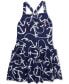 Фото #2 товара Toddler & Little Girls Anchor-Print Cotton Jersey Dress