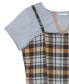 Big Girls Plaid Dress and Top, 2 Piece Set