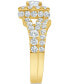 ფოტო #6 პროდუქტის Diamond Halo Bridal Set (3 ct. t.w.) in 14k White or Yellow Gold