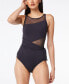 Фото #1 товара Rod Beattie282476 Women Wrap High Neck One-Piece Swimsuit in Black, Size 10