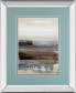 Фото #1 товара Hint of Blue by Aerial Snow Mirror Framed Print Wall Art, 34" x 40"