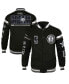 Фото #1 товара Men's and Women's x Black History Collection Black Brooklyn Nets Full-Snap Varsity Jacket