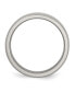 Фото #3 товара Stainless Steel Polished 6mm Beveled Edge Band Ring