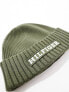 Tommy Hilfiger logo beanie in army green