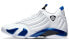 Фото #1 товара Jordan Air Jordan 14 retro "hyper royal" 耐磨 中帮 复古篮球鞋 男女同款 白蓝 / Кроссовки Jordan Air Jordan 487471-104