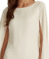 ფოტო #4 პროდუქტის Women's Cape-Overlay Slim-Fit Georgette Cocktail Dress