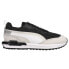 Фото #1 товара Puma City Rider Gradient Lace Up Mens Black, Off White Sneakers Casual Shoes 38