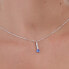 Elegant silver necklace with Shine crystals A4668-08HG