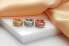 Elegant gold-plated rings with zircons EA775Y