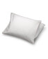 Фото #1 товара Подушка для бокового/заднего сна Pillow Gal white Goose Down с плотностью высокая, набивка гусиный пух, сертифицированный RDS, съемный чехол, стандарт/королевский размер, набор из 2 шт., белый.
