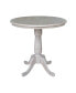 36" Round Top Pedestal Table - 34.9"H