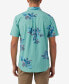 Фото #2 товара Men's Oasis Standard-Fit Botanical-Print Button-Down Shirt